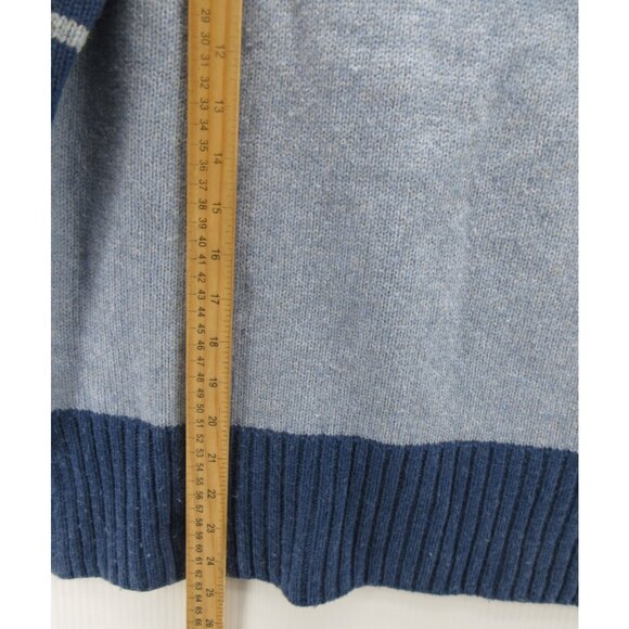 Zaket & Plover Sweater XS Roll Neck Merino Wool Colorblock Striped * - Picture 4 of 11